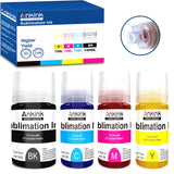 ANKINK compatible Epson 502 522 Black Color Combo Sublimation Ink, 4 PACK