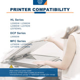 ANKINK compatible Brother TN-760 730 Black High Yield Toner Cartridge, 4 PACK