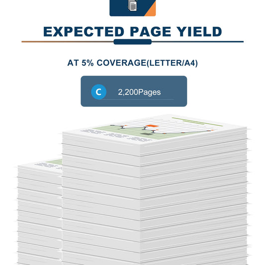 ANKINK compatible Brother TN221 TN225 Cyan Toner Cartridges, 1 PACK