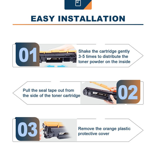 ANKINK compatible HP 48A Black Toner Cartridges, 2 PACK