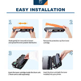 ANKINK compatible High Yield Brother TN-660 TN-630 Black Toner Cartridges, 4 PACK