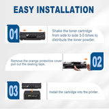 ANKINK compatible Canon CRG 137 Black Toner Cartridges, 2 PACK