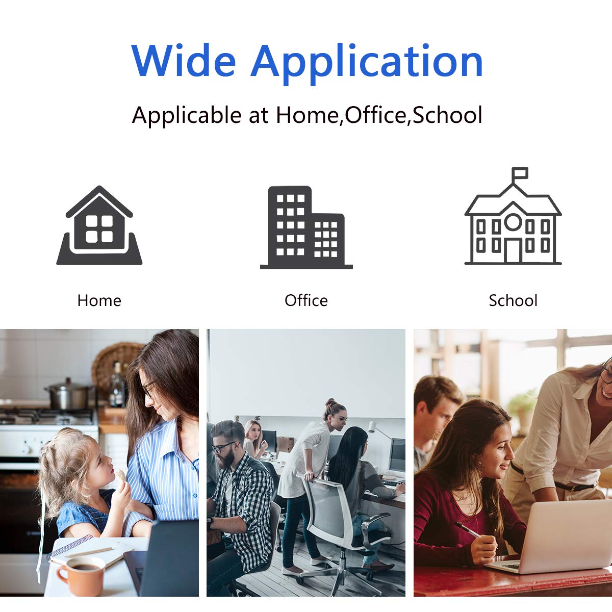 ANKINK compatible HP 62 XL Black Cartridges, 2 PACK