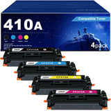 ANKINK compatible HP 410A High Yield Toner Cartridges, 4 PACK