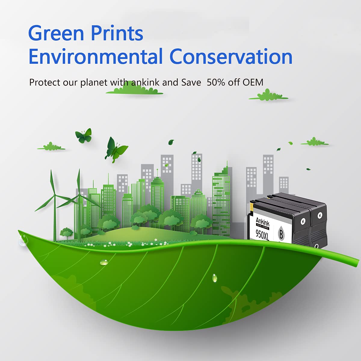 ANKINK compatible Canon PGI-270XL CLI-271XL Black Color Combo Ink Cartridges, 5 PACK