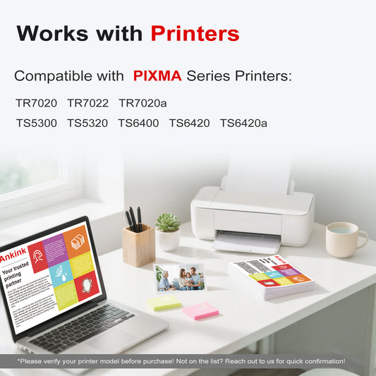 ANKINK Compatible Canon 260XL Black Ink Cartridges 2 PACK