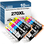 ANKINK compatible CANON PGI 270XL CLI 271XL Black Color Combo Ink Cartridges, 10 PACK