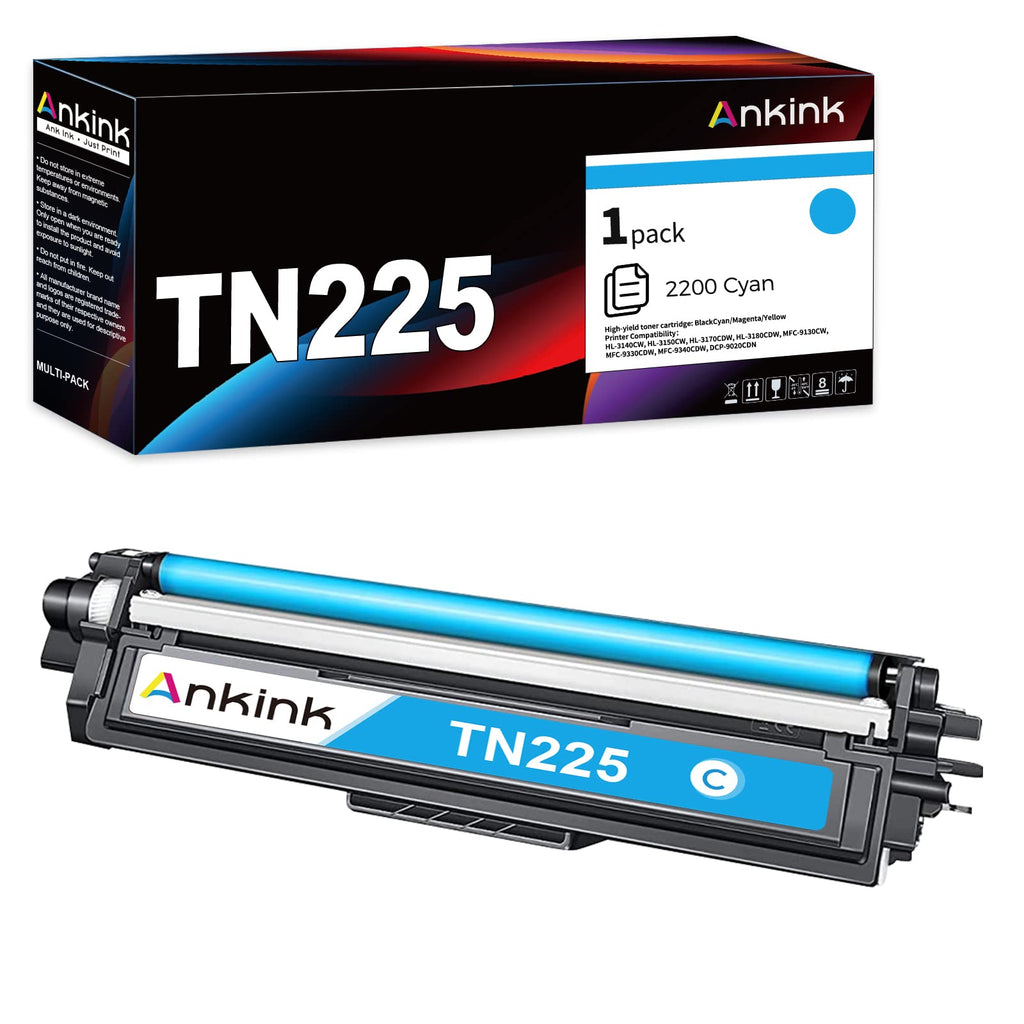 ANKINK TN221 TN225 Cyan Compatible Toner Cartridge Replacement for