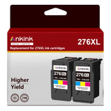 Ankink 276XL Remanufactured Ink Cartridge Replacement 276 Color XL CL276 for Canon 275 CL-276 Compatible with Canon PIXMA TS3520 TS3522 TS3500 TR4720 TR4700 Printers (2 Pack)