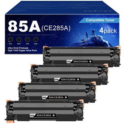 ANKINK compatible HP 85A Black Toner Cartridges, 4 PACK