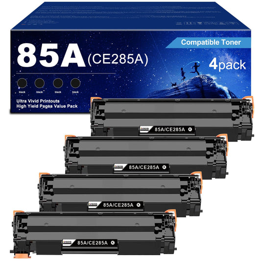 ANKINK compatible HP 85A Black Toner Cartridges, 4 PACK