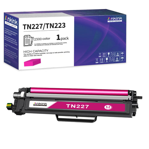 ANKINK compatible Brother TN223 227 223 Magenta Toner Cartridge, 1 PACK