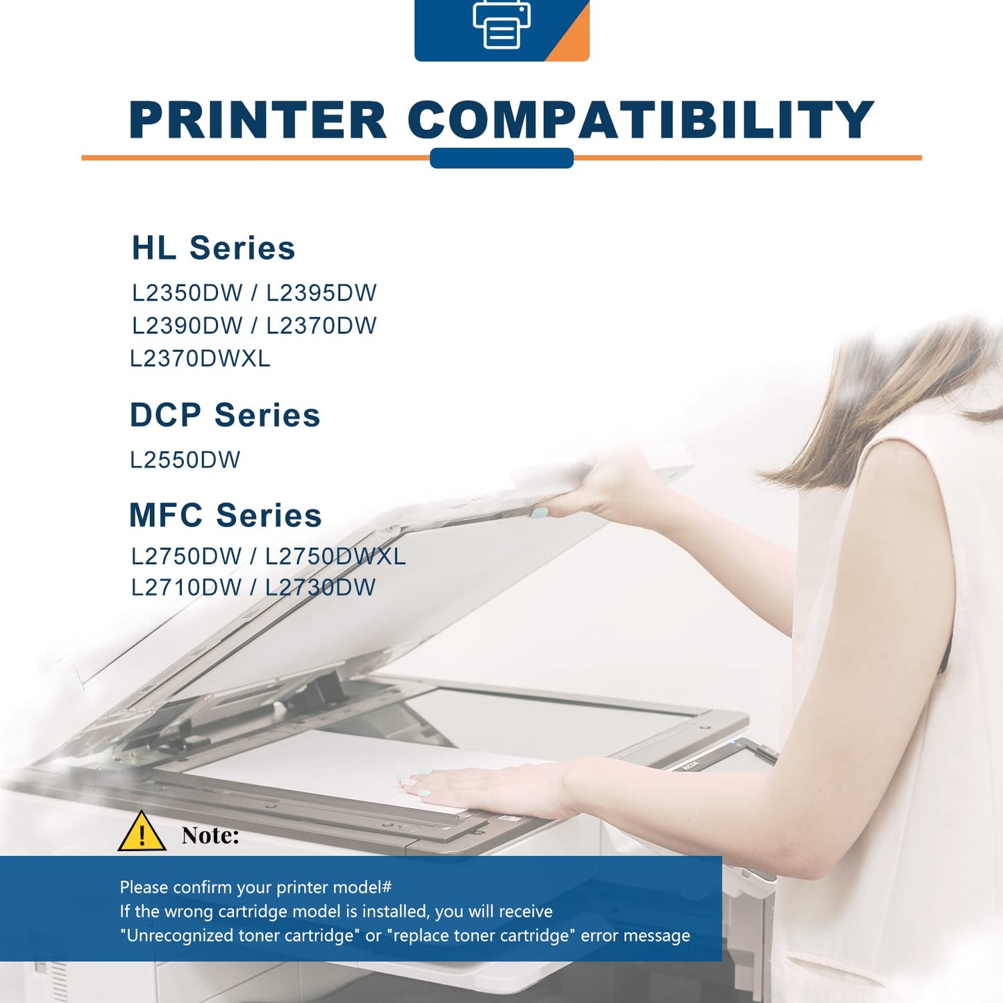 ANKINK Compatible Toner Cartridge Replacement for Brother TN760 (2 pack)