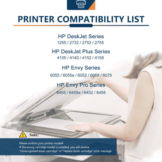 ANKINK Compatible HP 67XL Black Color Combo Pack Ink Cartridges 3 PACK