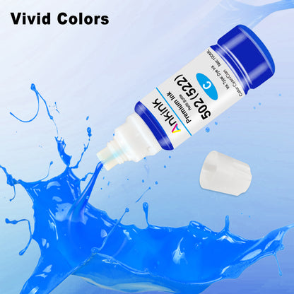 ANKINK T502 Ink Refill Bottles Replacement for 502 Refill Ink Bottle，6 PACK