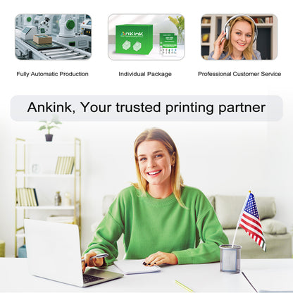 ANKINK Compatible HP 65XL Black Combo Pack Ink Cartridges 2 PACK