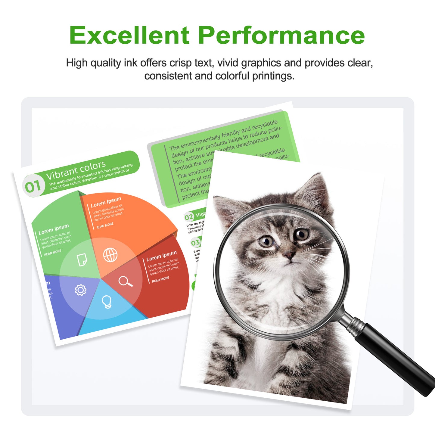 ANKINK Compatible HP 65XL Black Combo Pack Ink Cartridges 2 PACK