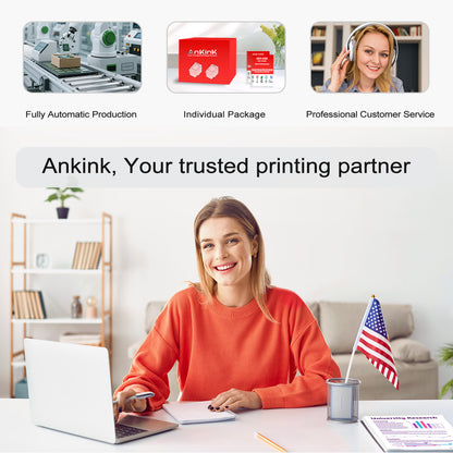 ANKINK compatible Canon PG 240 CL 241 XL Black Color Combo Ink Cartridges, 2 PACK