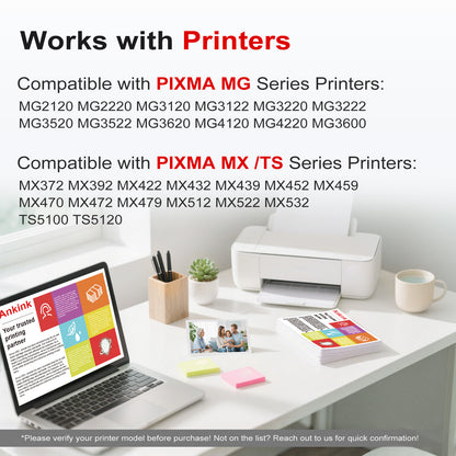 ANKINK compatible Canon PG 240 CL 241 XL Black Color Combo Ink Cartridges, 2 PACK