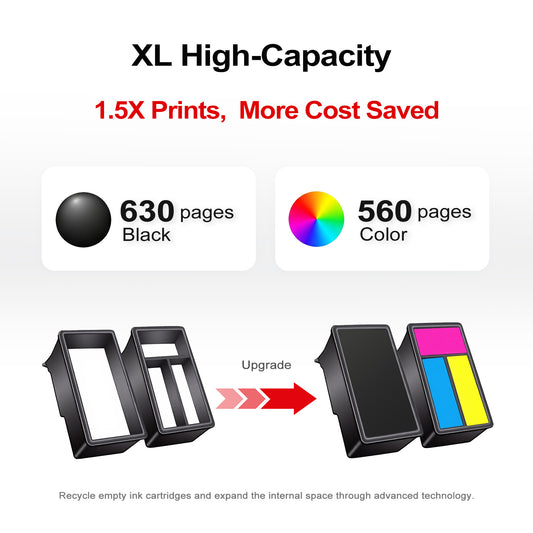 ANKINK 240 241 Black Tricolor Ink Cartridges Combo Pack Replacement for Canon 240 241 240XL241XL PG-240 XL CL-241 XL Ink Cartridge,3-Pack