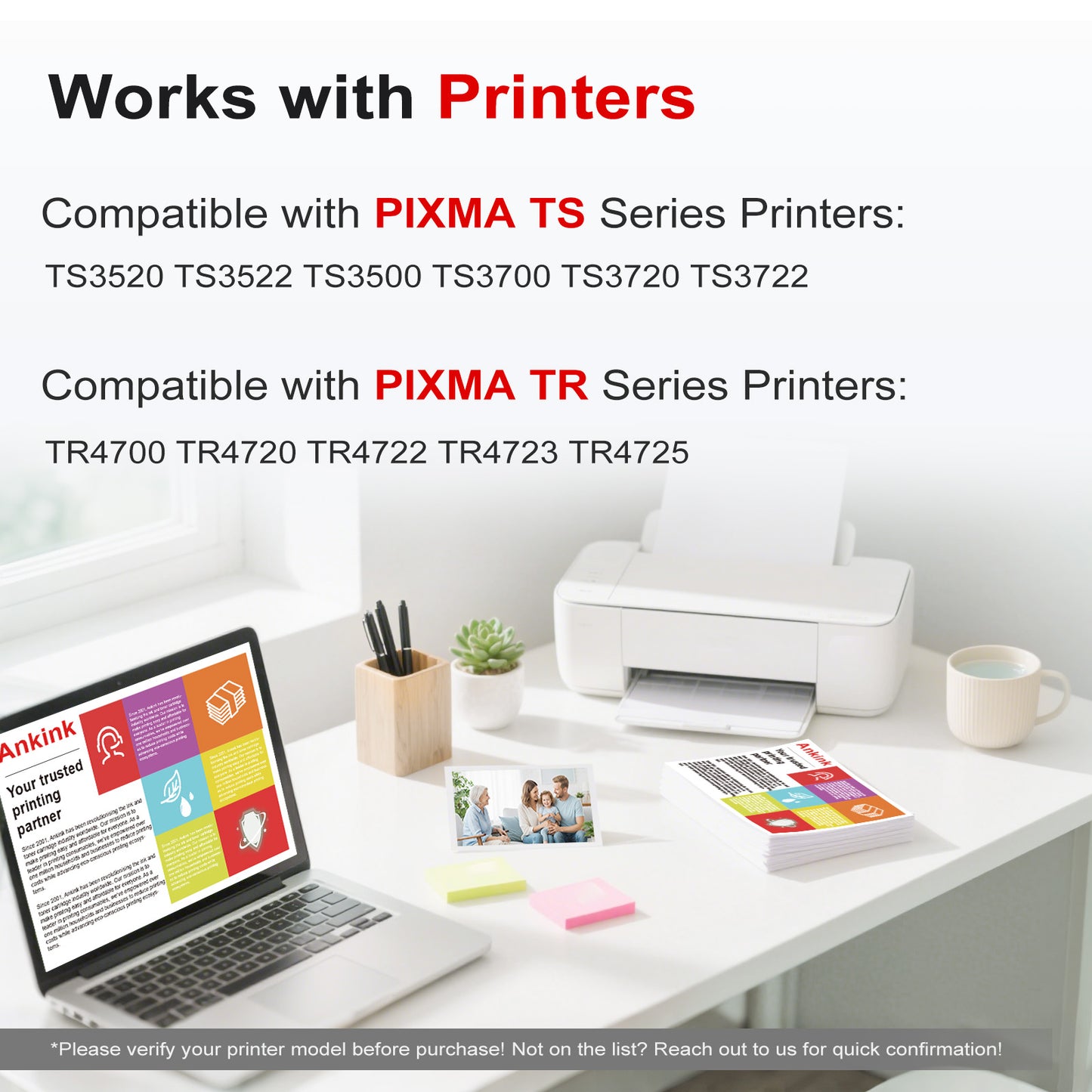 ANKINK Compatible Canon 276XL Color Combo Pack Ink Cartridges 2 PACK