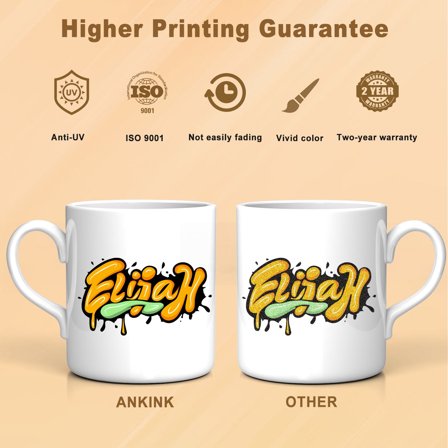 ANKINK T522 Ink Refill Bottles Replacement for 522 Refill Ink Bottle，6 PACK