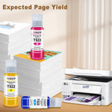 ANKINK T522 Ink Refill Bottles Replacement for 522 Refill Ink Bottle，6 PACK