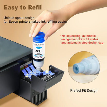 ANKINK T522 Ink Refill Bottles Replacement for 522 Refill Ink Bottle，6 PACK