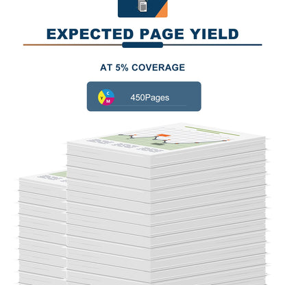 ANKINK Compatible HP 67XL Color Ink Cartridges 2 PACK