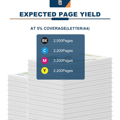 ANKINK compatible Brother TN 221 225 BK/C/M/Y Black Color Combo Toner Cartridges, 4 PACK