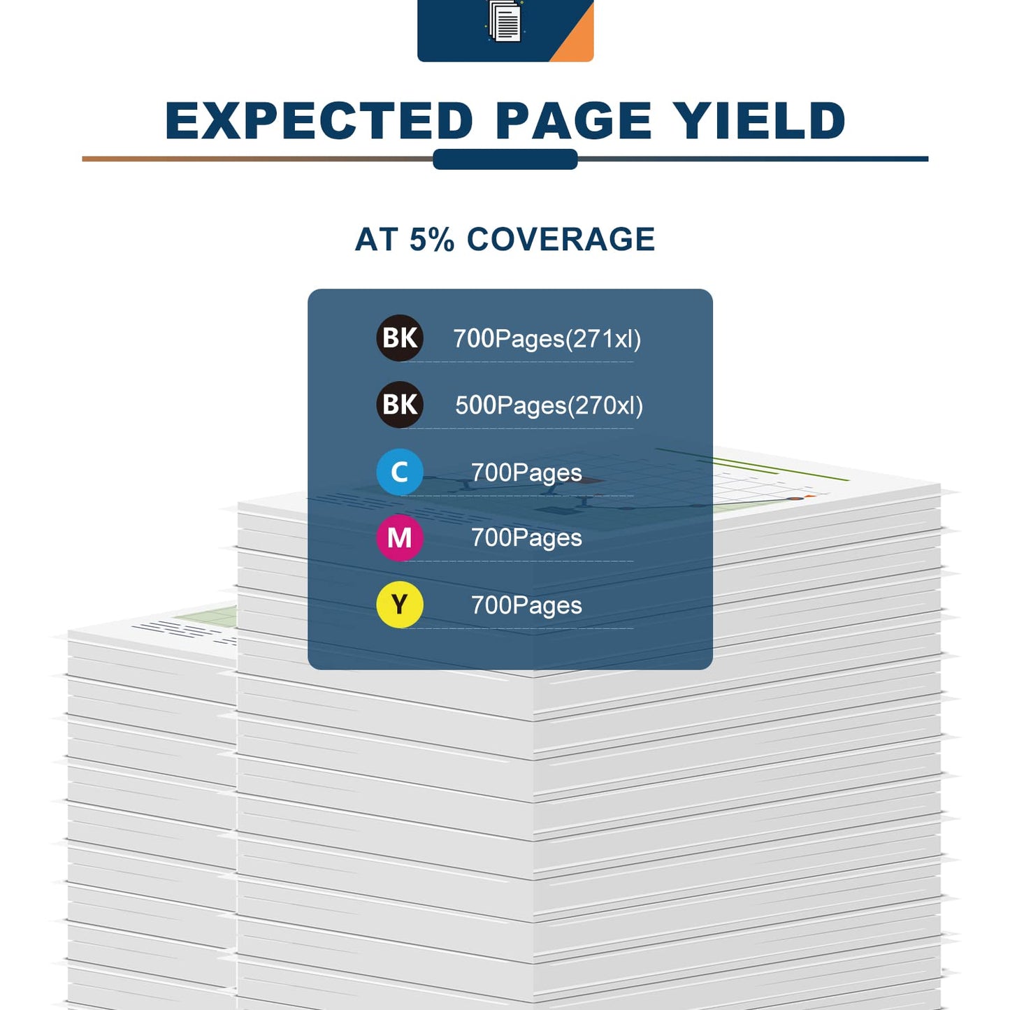 ANKINK compatible CANON PGI 270XL CLI 271XL Black Color Combo Ink Cartridges, 10 PACK