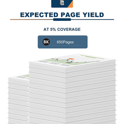 ANKINK Compatible HP 61XL Black Ink Cartridges 2 PACK