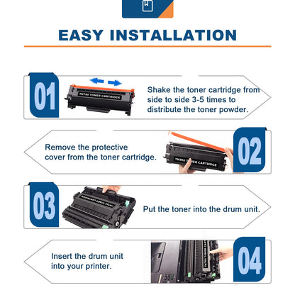 ANKINK Compatible Toner Cartridge Replacement for Brother TN760 (2 pack)
