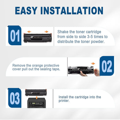 ANKINK compatible HP 85A Black Toner Cartridges, 4 PACK