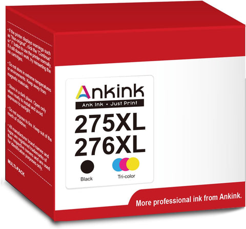 Ankink Compatible Ink Cartridge Replacement for 275XL 276XL (Black Color Combo，2-Pack) for TS3522 TR4720 TR4700 TR4722 TS3500 TS3520 Printer.