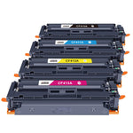 Ankink 410A Toner Cartridges - High Yield 4 Pack Compatible Replacement for HP Color Laserj Pro MFP M477fnw Toner, M477fdw Toner, M452dn Toner, HP Color Laserj Pro M477 M452 Series | CF410A