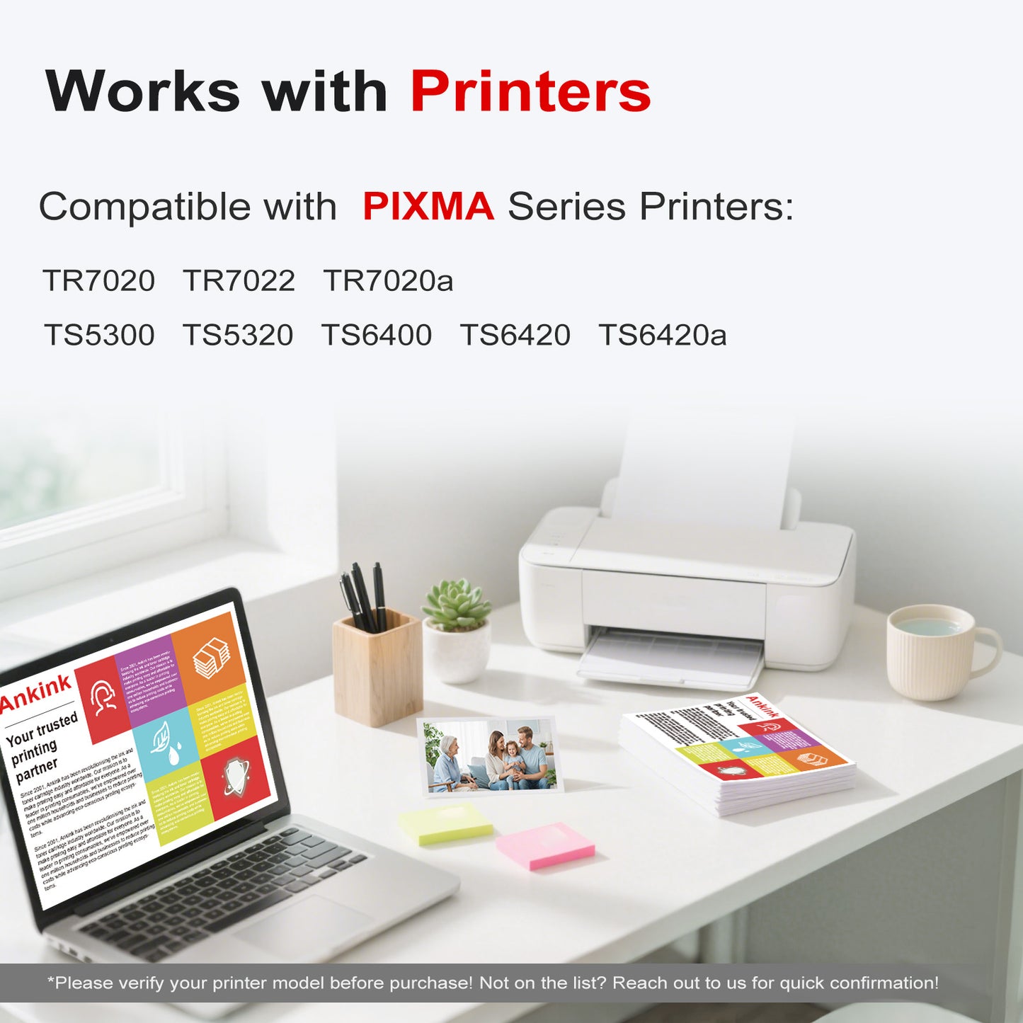 ANKINK Compatible Canon 260XL 261XL Black Color Combo Pack Ink Cartridges 2 PACK