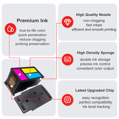 ANKINK Compatible Canon 260XL Black Ink Cartridges 2 PACK