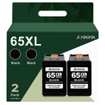 ANKINK compatible HP 65 XL Black Ink Cartridges, 2 PACK