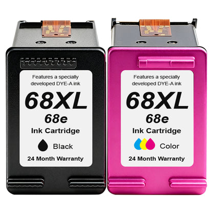 ANKINK Compatible HP 68XL Black Color Combo Pack Ink Cartridges 2 PACK