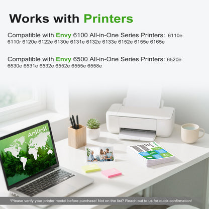 ANKINK Compatible HP 68XL Black Color Combo Pack Ink Cartridges 2 PACK