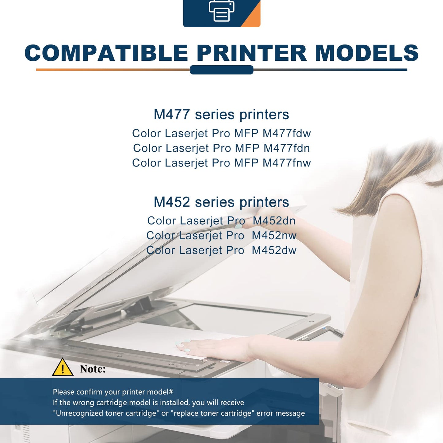 ANKINK compatible HP 410A High Yield Toner Cartridges, 1 PACK