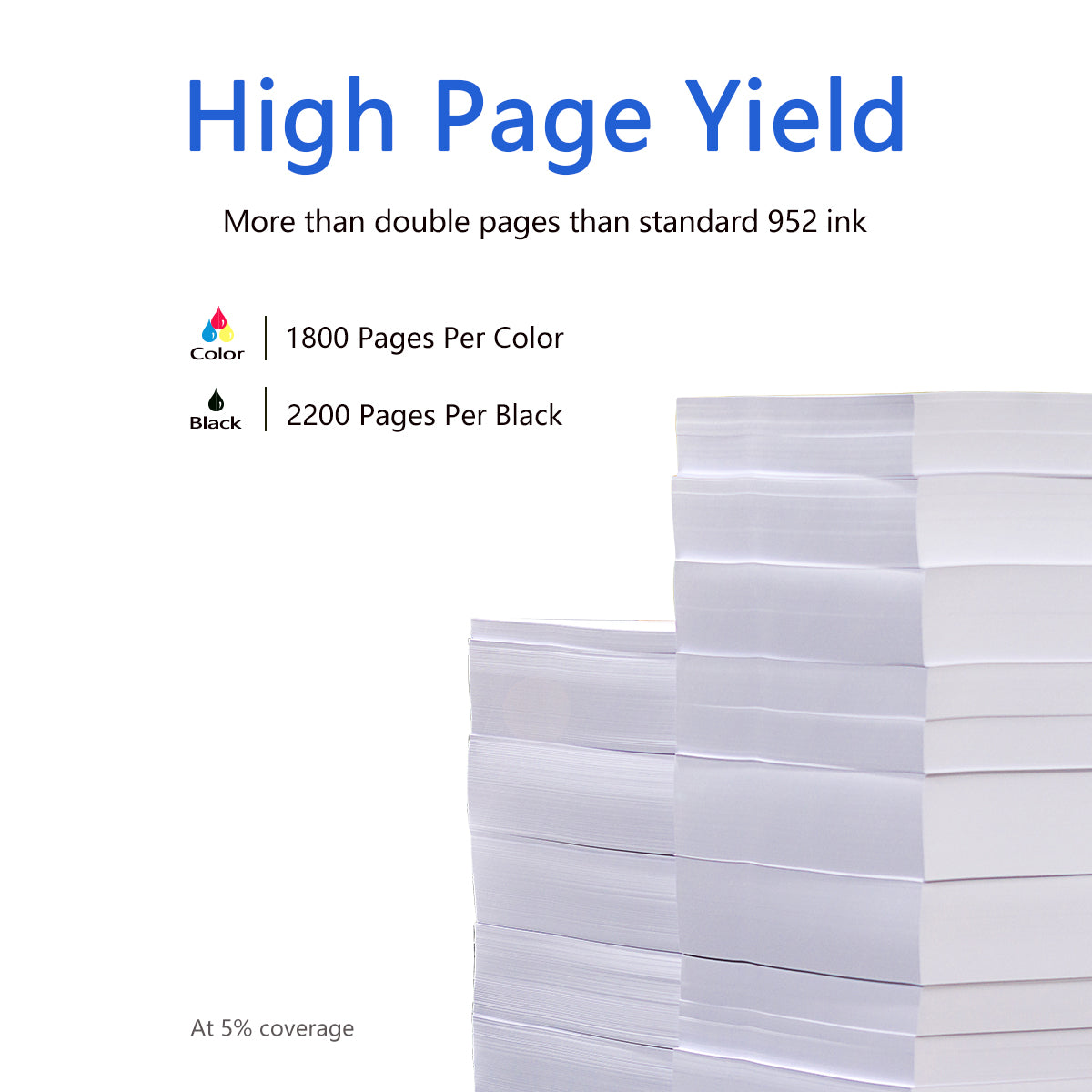 ANKINK Compatible HP 952XL Black Ink Cartridges 2 PACK