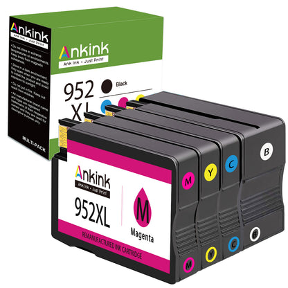 ANKINK Compatible HP 952XL Black Ink Cartridges 2 PACK